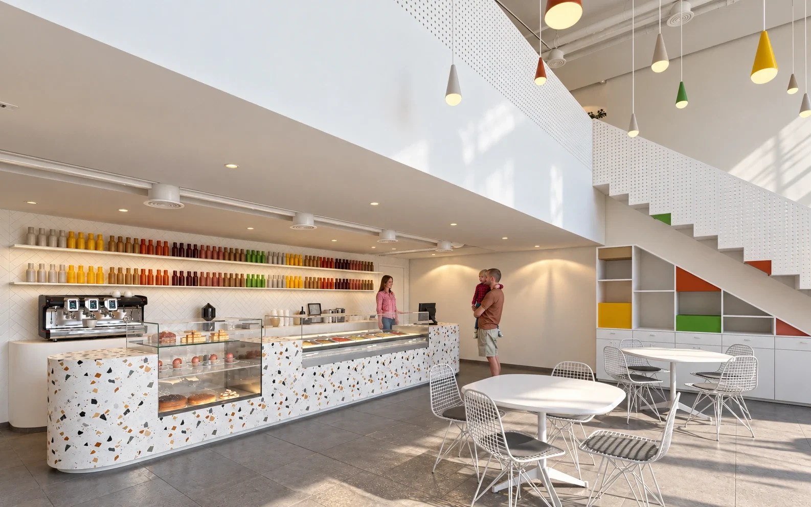 Ice cream counter