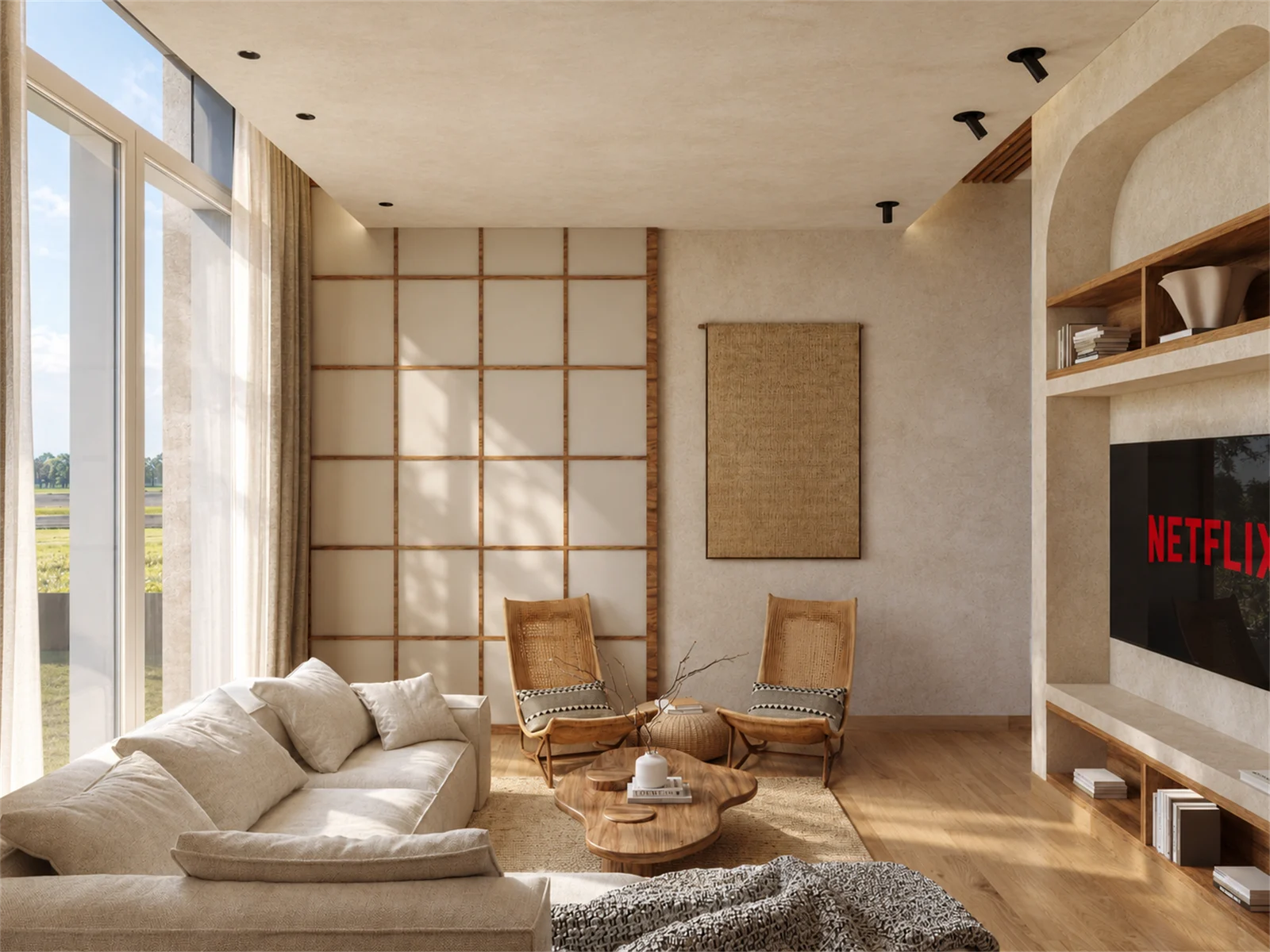 Window-side seating & woven chairs