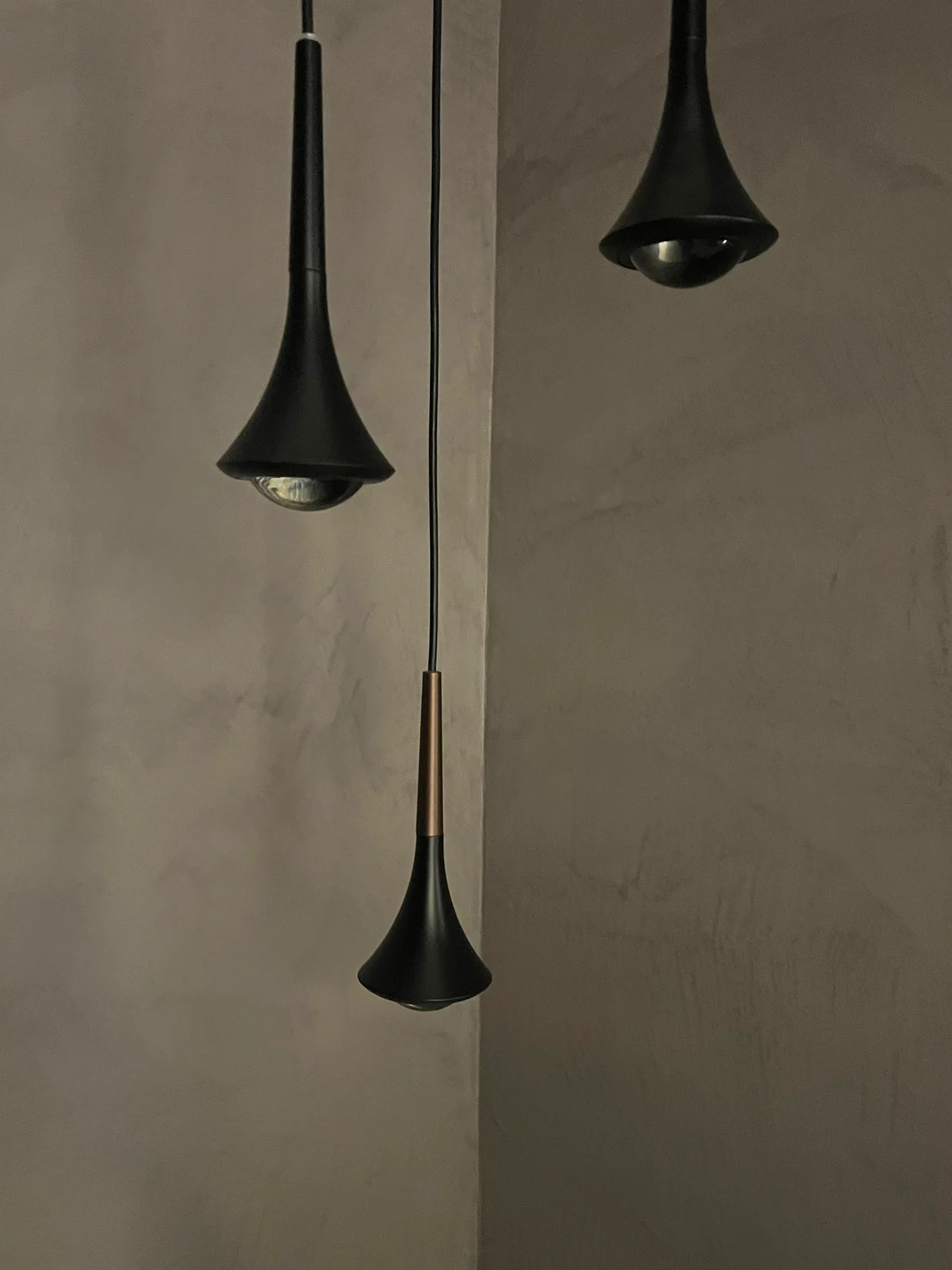 Sculptural pendant detail