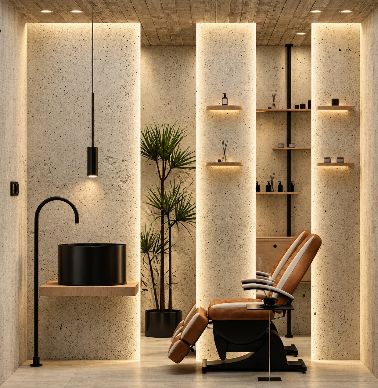 Private grooming station
