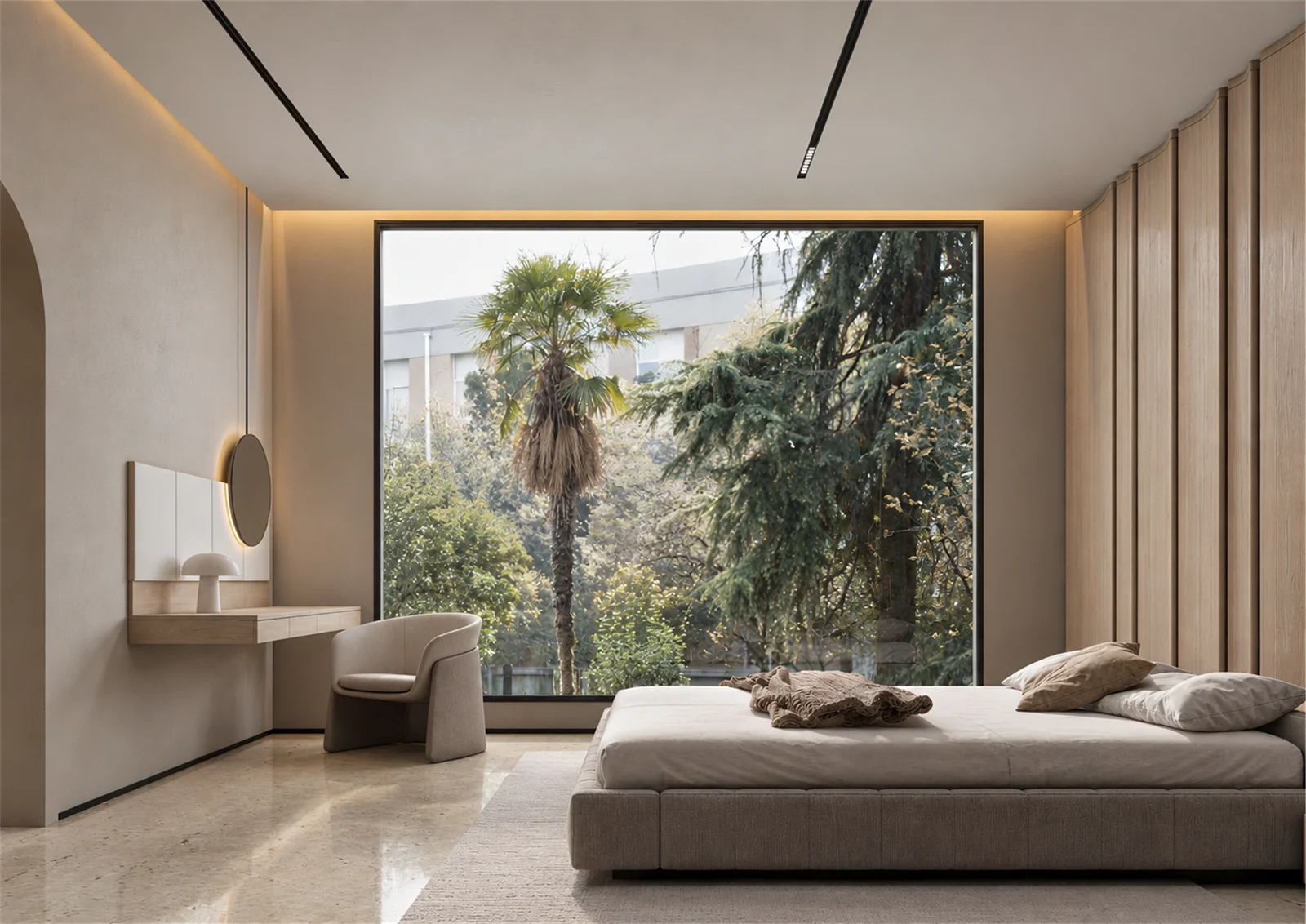 Bedroom overlooking the garden