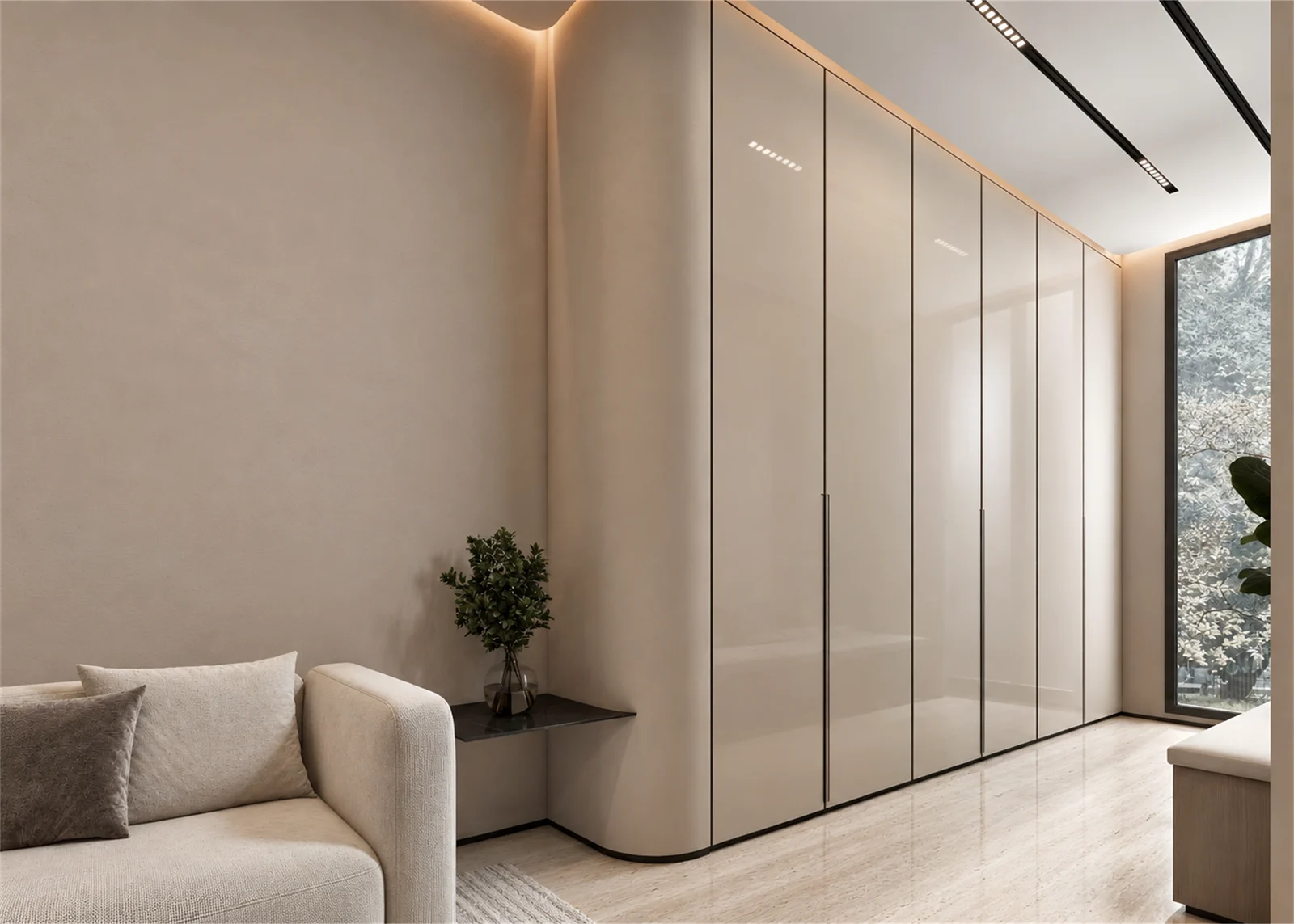 Study lounge & full-height cabinetry