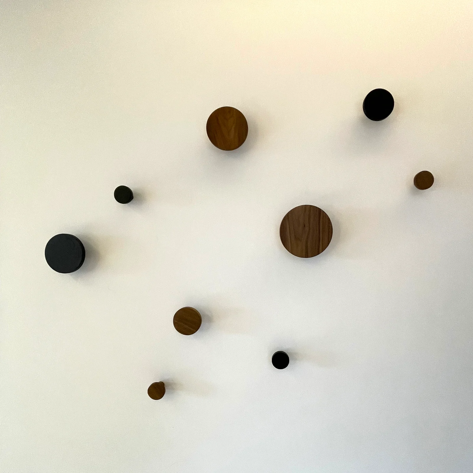 Timber & black wall accents